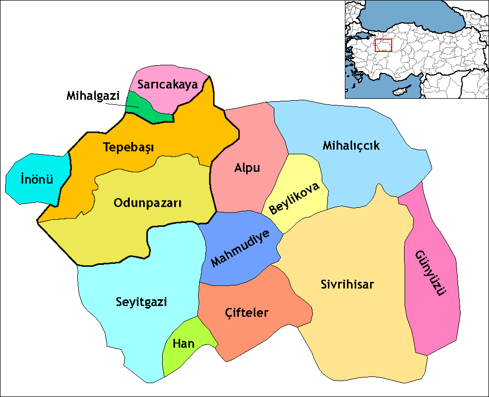 Geographische Gebiet Eskişehir