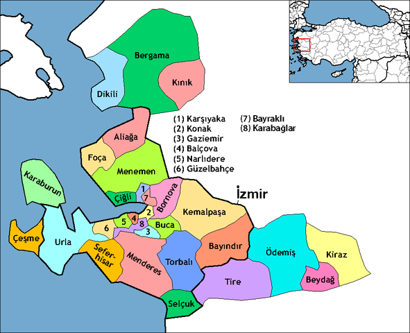 Geographische Gebiet  İzmir