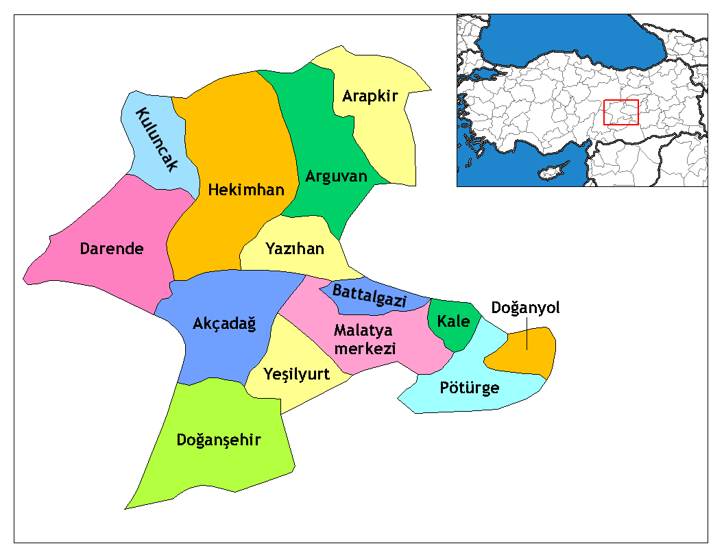 Geographische Gebiet Malatya
